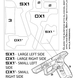 DECAL GRIP (Adhesive Grip Tape) for Beretta APX FS