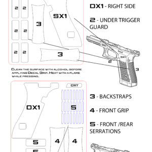 Decal Grip for Glock 17 Gen 5