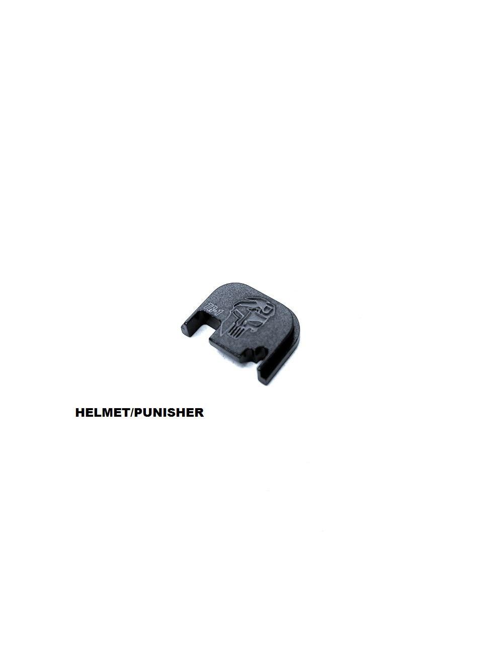 Cover Plate for glock GEN 3/4 and GEN 5 Aluminum rear plate + Marking lasercode: 1000079R