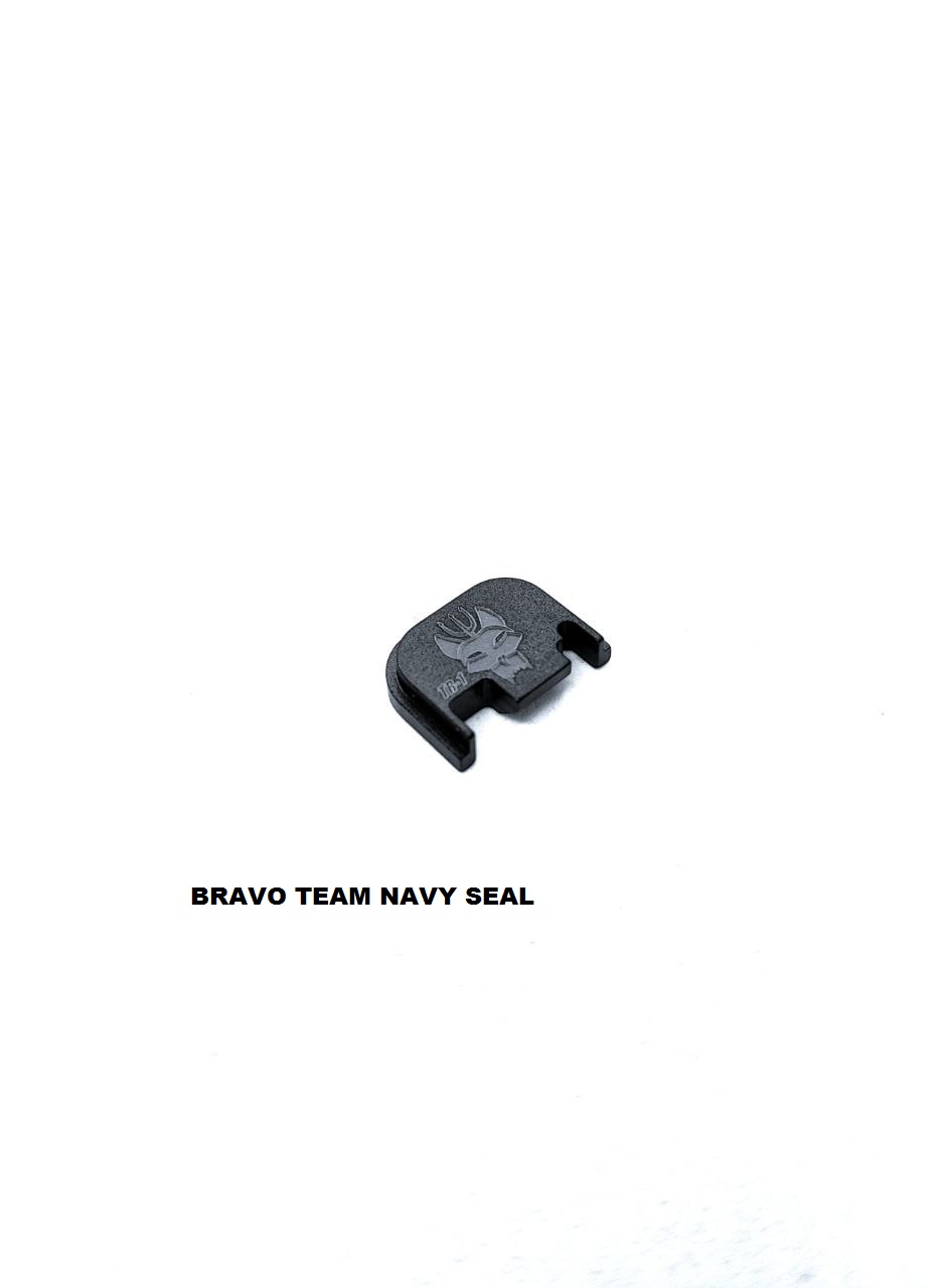 Cover Plate for glock GEN 3/4 and GEN 5 Aluminum rear plate + Marking lasercode: 1000079R